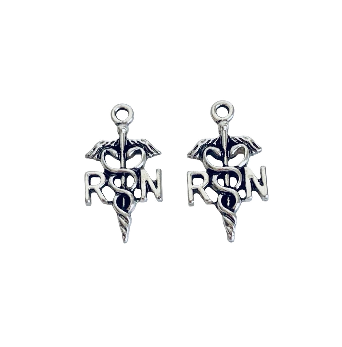 Base Metal Registered Nurse Charm