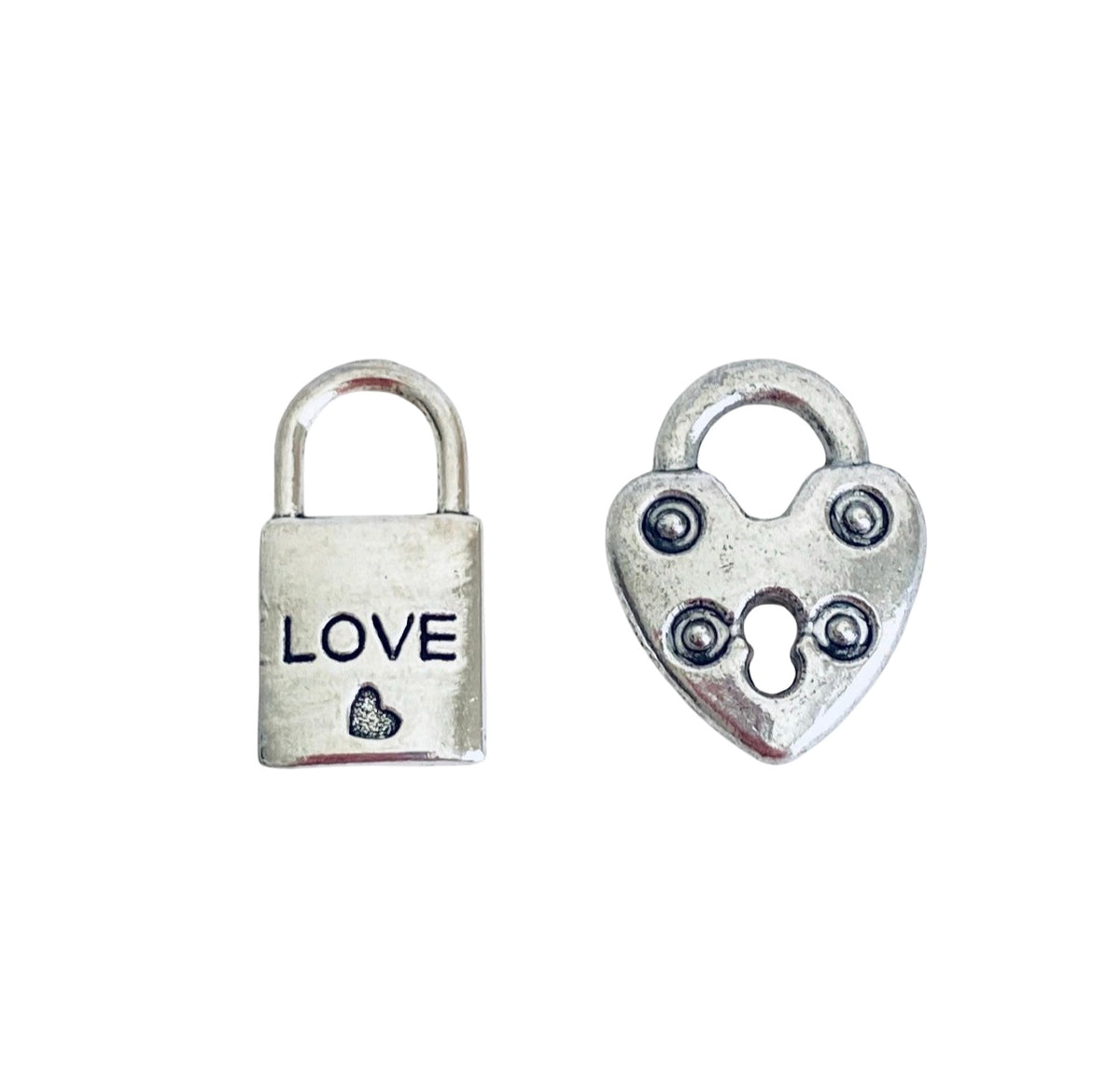 Base Metal Lock Charms