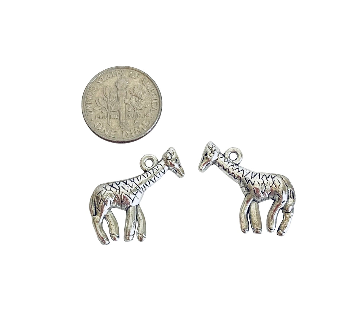 Base Metal Giraffe Charm