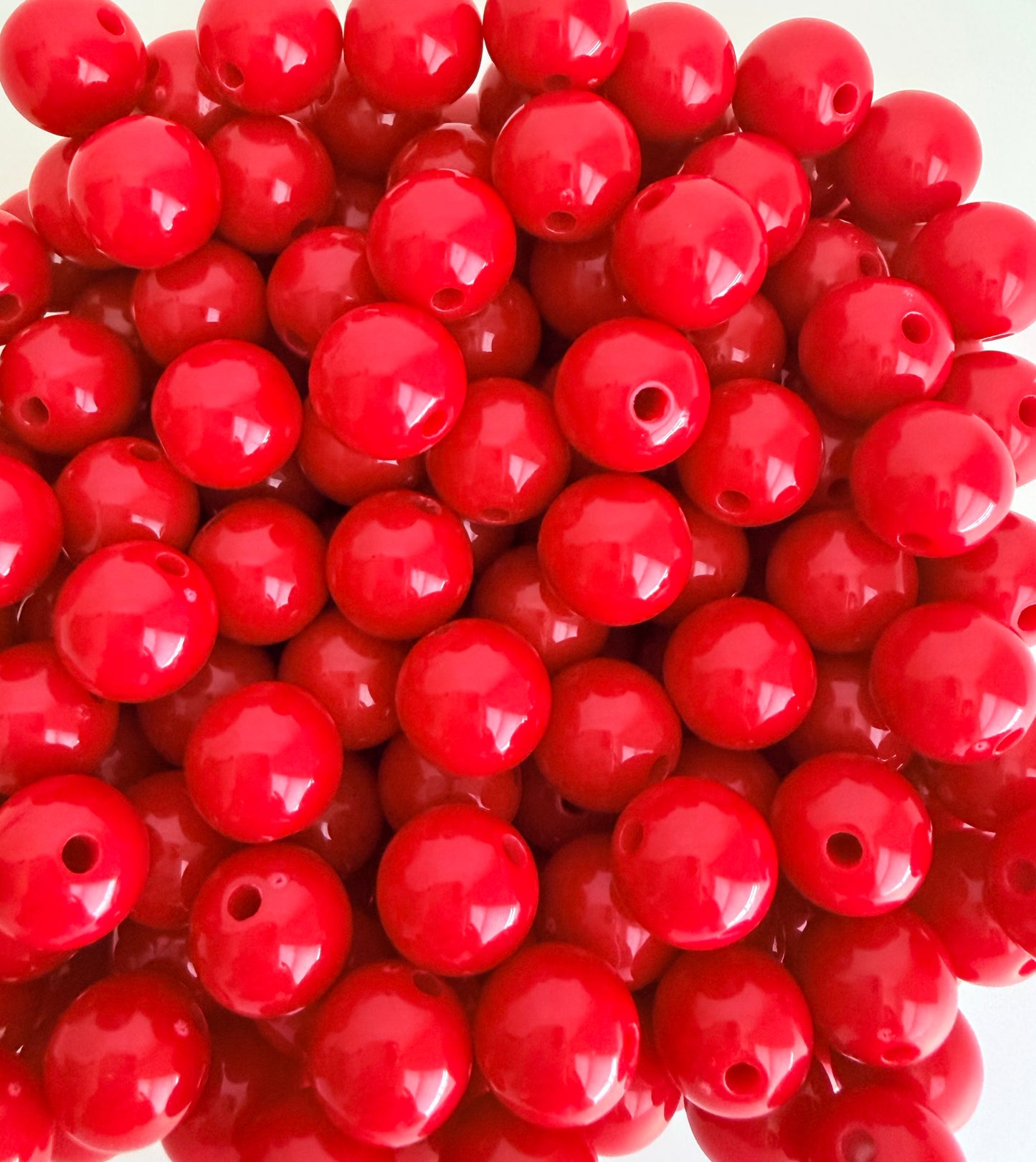 Bulk 10mm Shiny Acrylic Round Beads for Jewelry Making, Keychains & DIY Crafts
