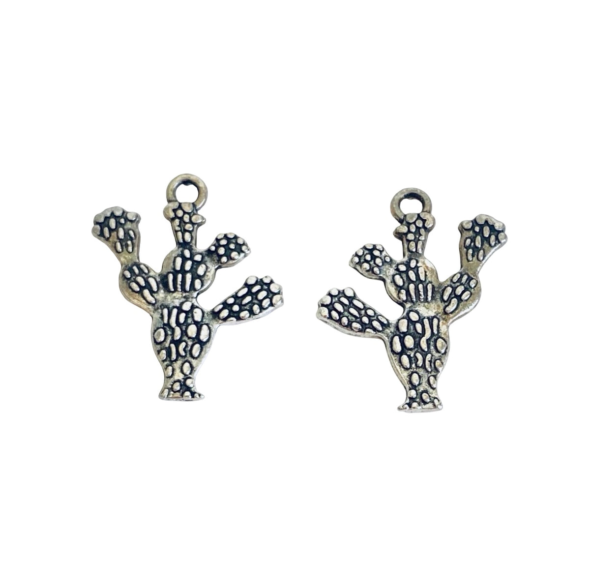 Base Metal Cactus Charm