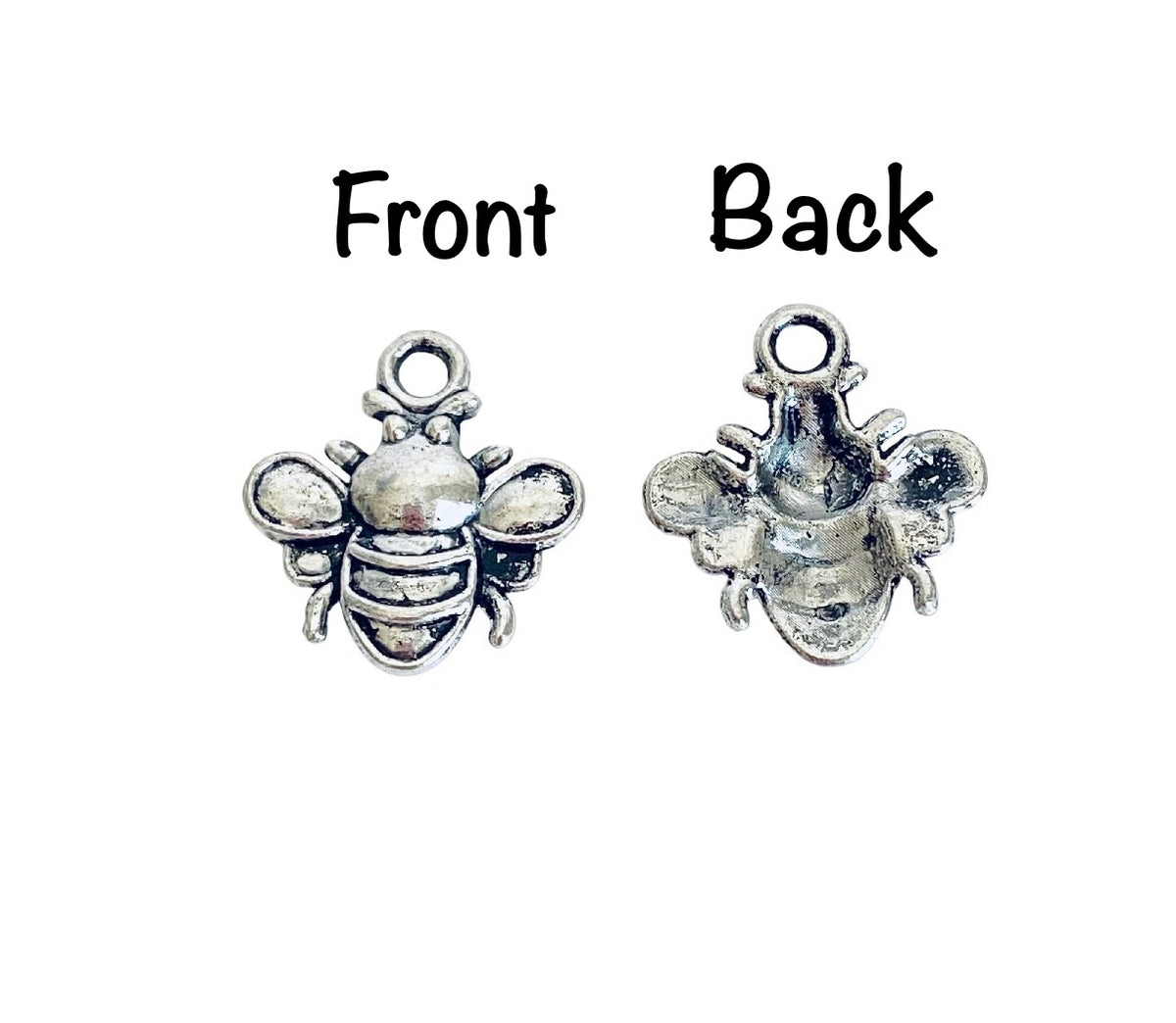 Base Metal Small Honey Bee Charms