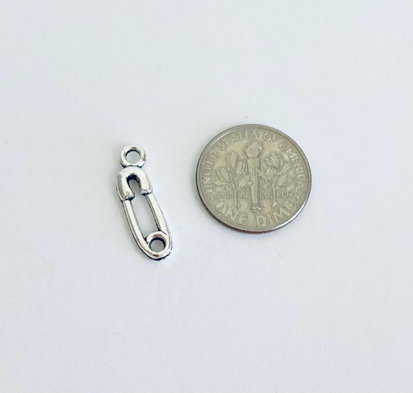 Small Safety Pin Charm