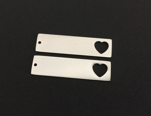 Stainless Steel Long Blank (13mm x 50mm)