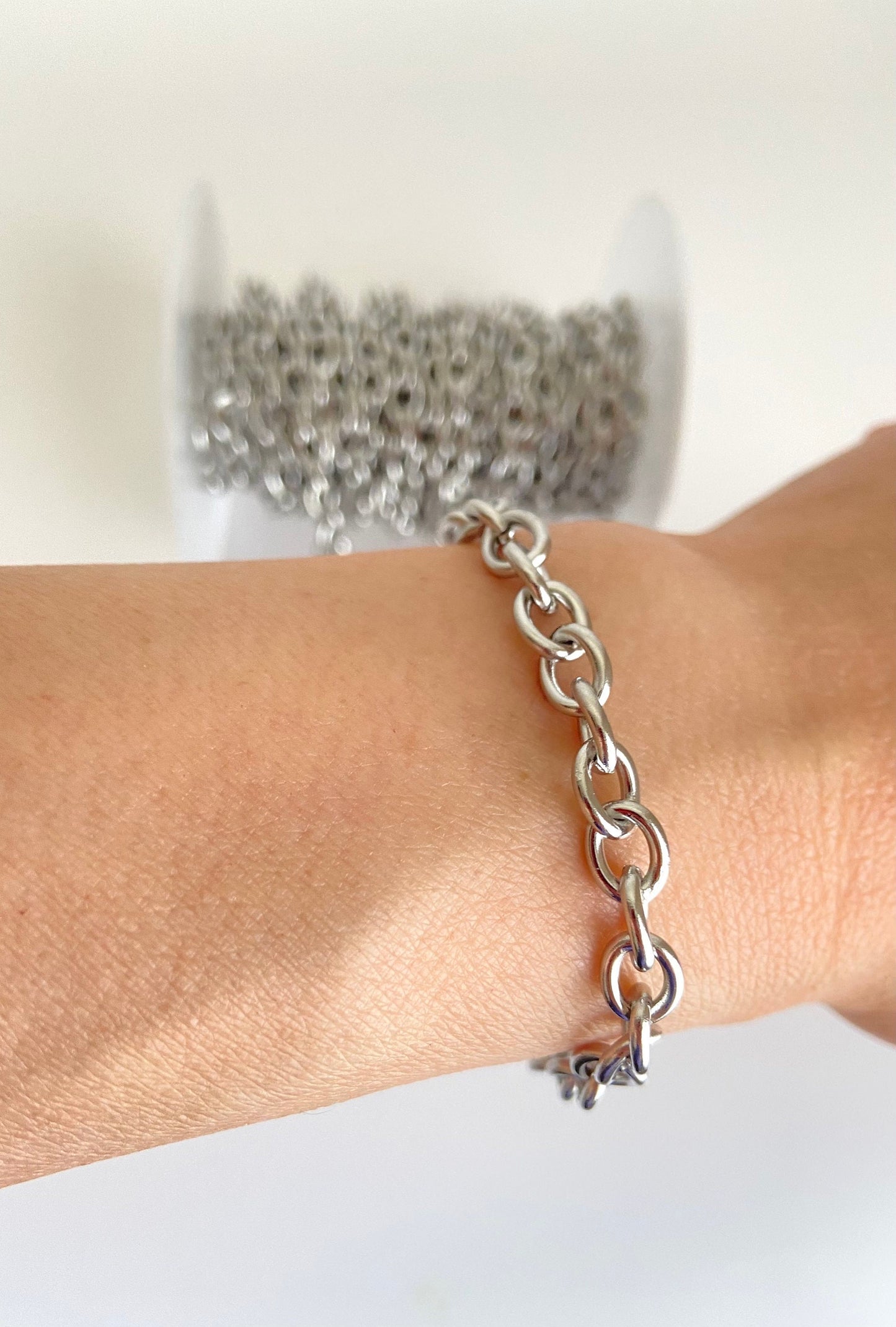 Stainless Steel Oval Chain (6x8mm)