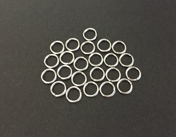 Thin Stainless Steel Jump Rings (6mm)