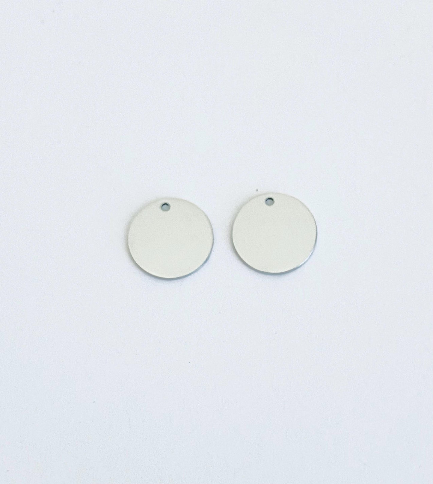 13mm Engravable Stainless Steel Round Blank Tag