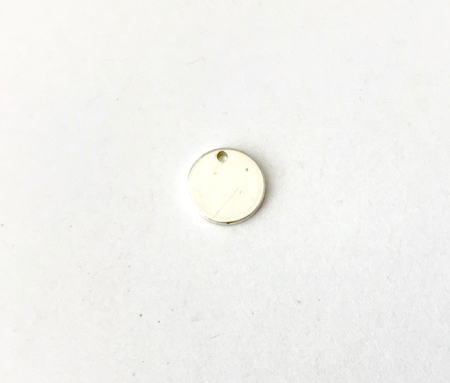 Small 925 Sterling Silver Blank Disc