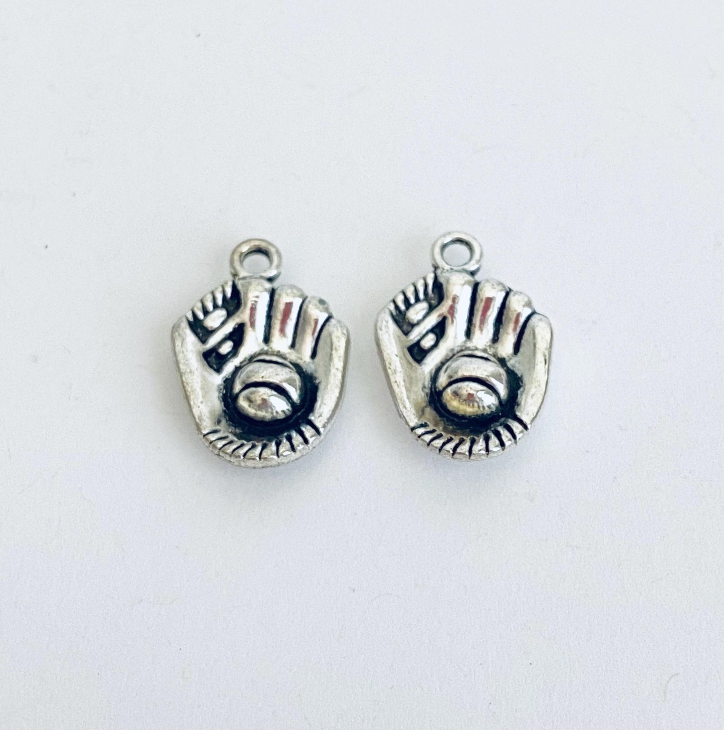 Base Metal Baseball Mitt Charm