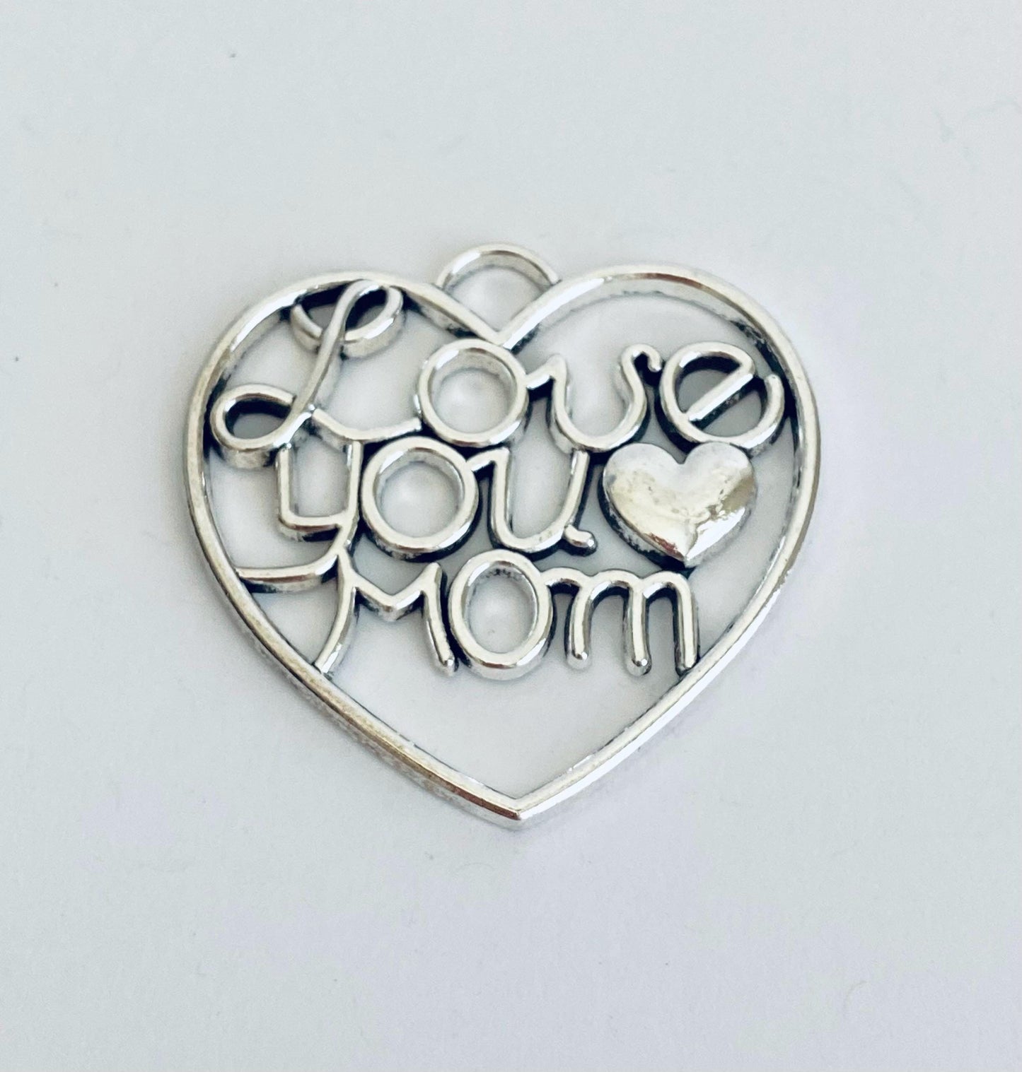 Large Love You Mom Charm