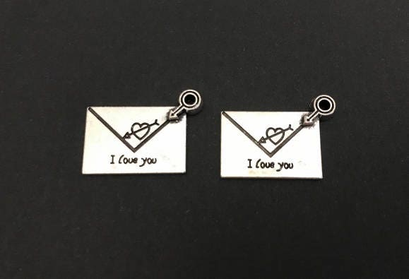 I Love You Envelope Charm