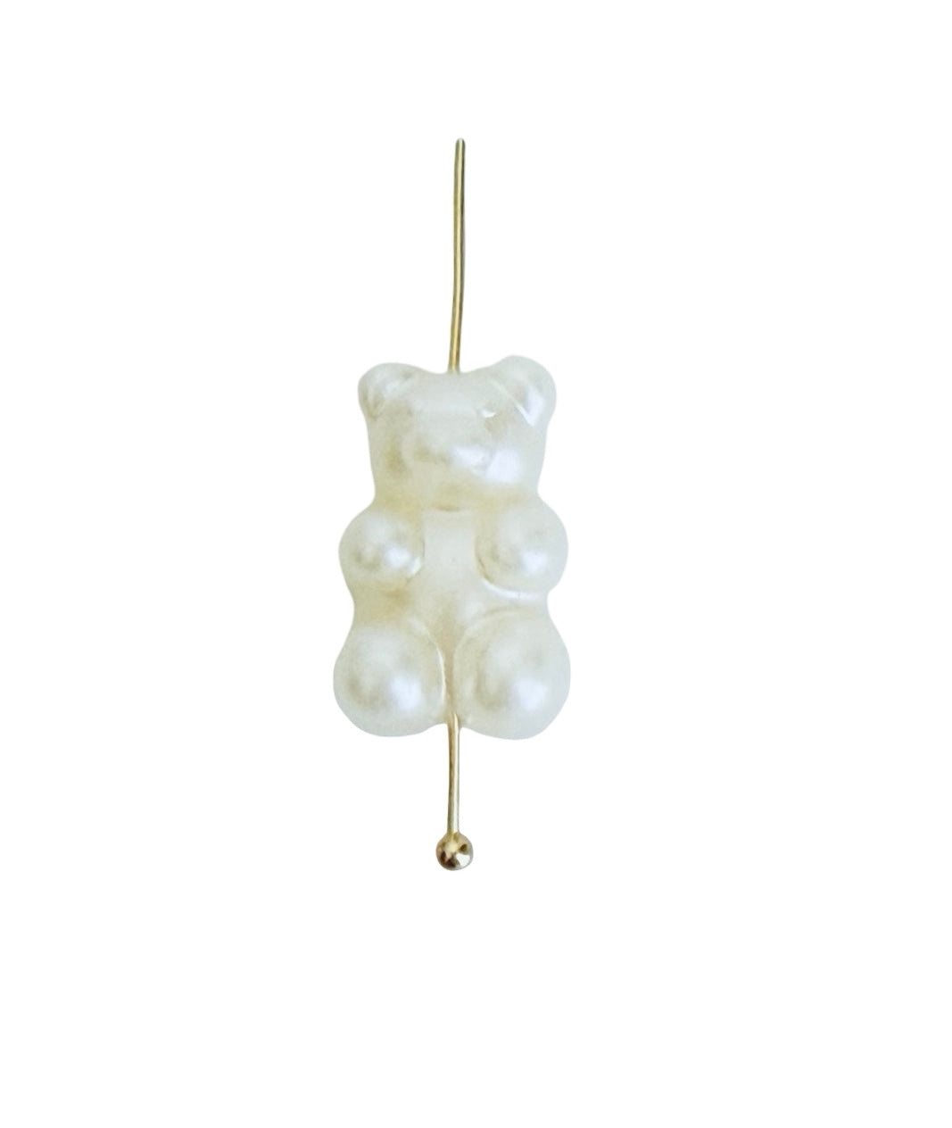 Faux Pearl Bear Beads for Jewelry Making
