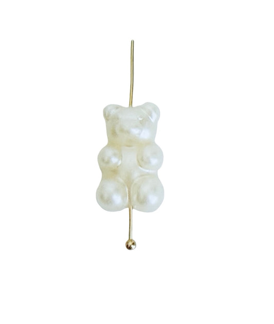 Faux Pearl Bear Beads for Jewelry Making