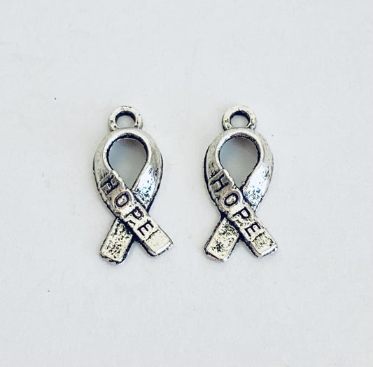 Tiny Hope Ribbon Charm