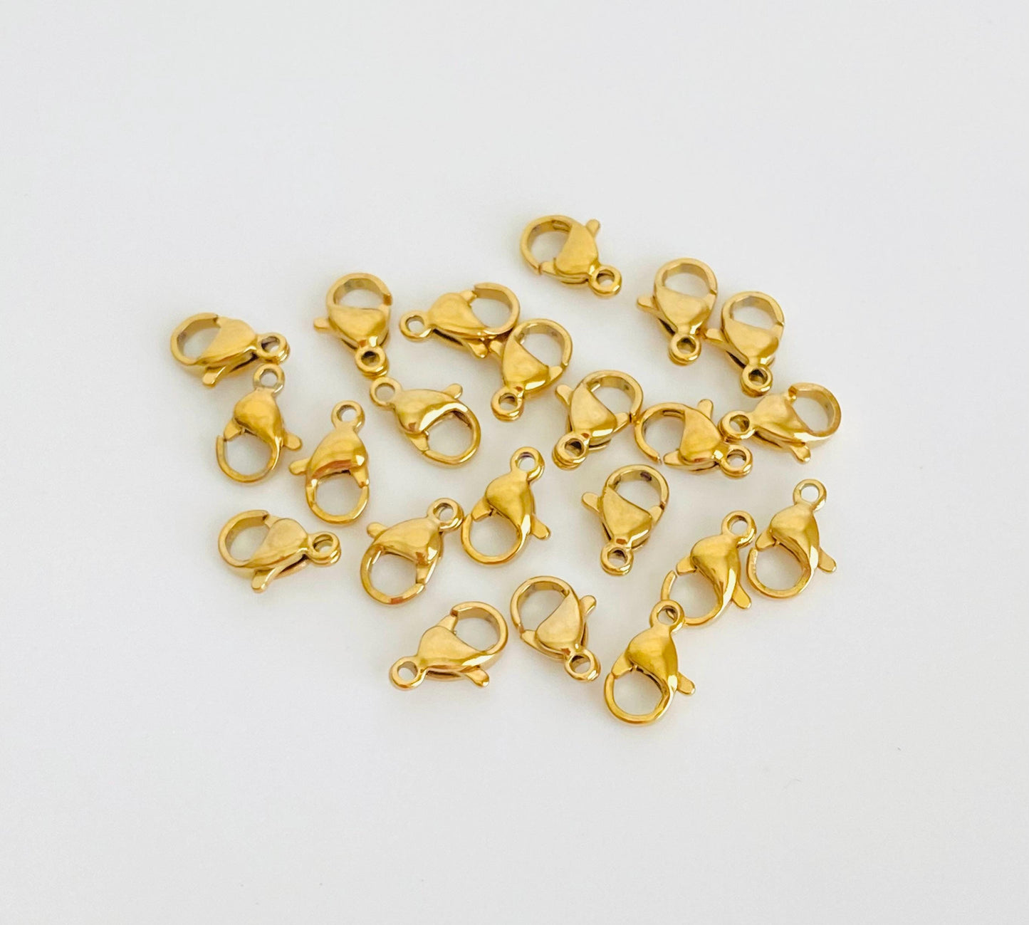 9mm Gold over Stainless Steel Lobster Clasp