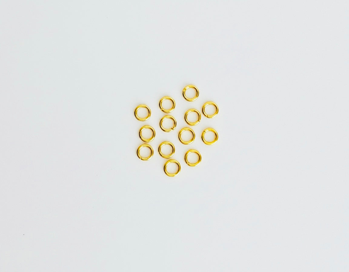 Gold over Stainless Steel Jump Rings • 4mm or 6mm