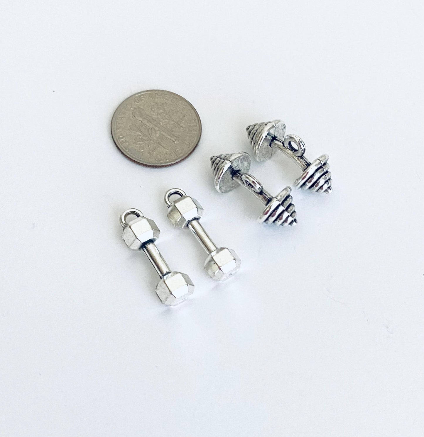 Small Dumbbell Charm