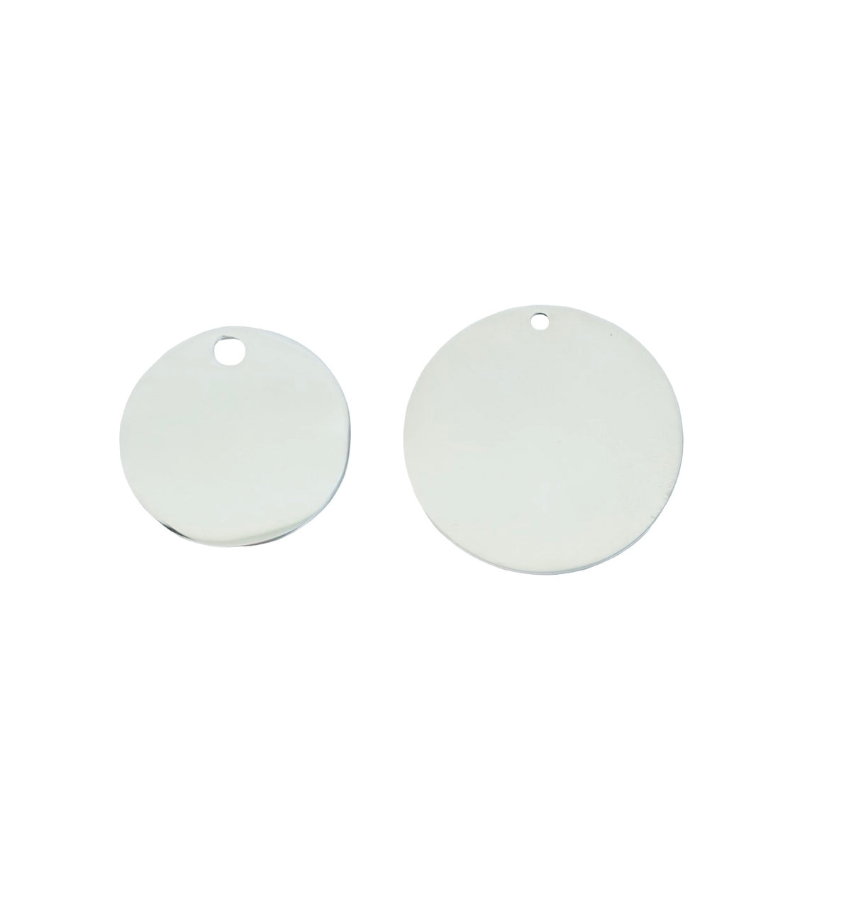 Shiny Stainless Steel Round Blanks (25mm • 30mm)