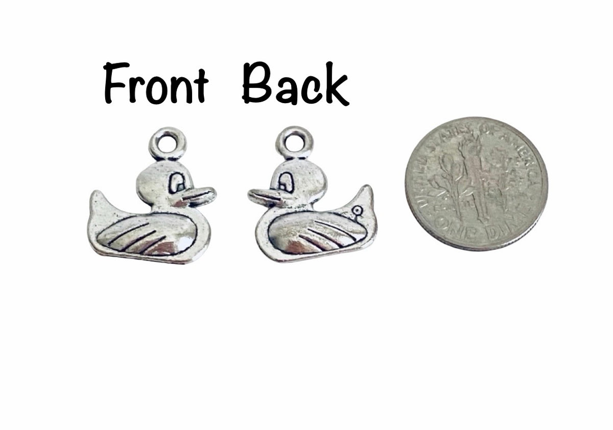 Base Metal Duck Charm