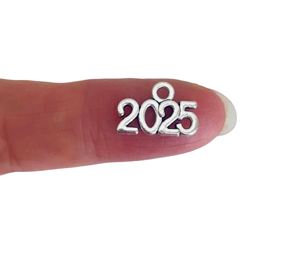 Base Metal Tiny Year Number Charms 2026 • 2027 • 2028 • 2025 • 2024 • 2023 • 2022