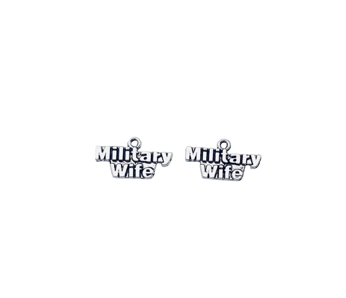 Base Metal Small Military Wife Charms