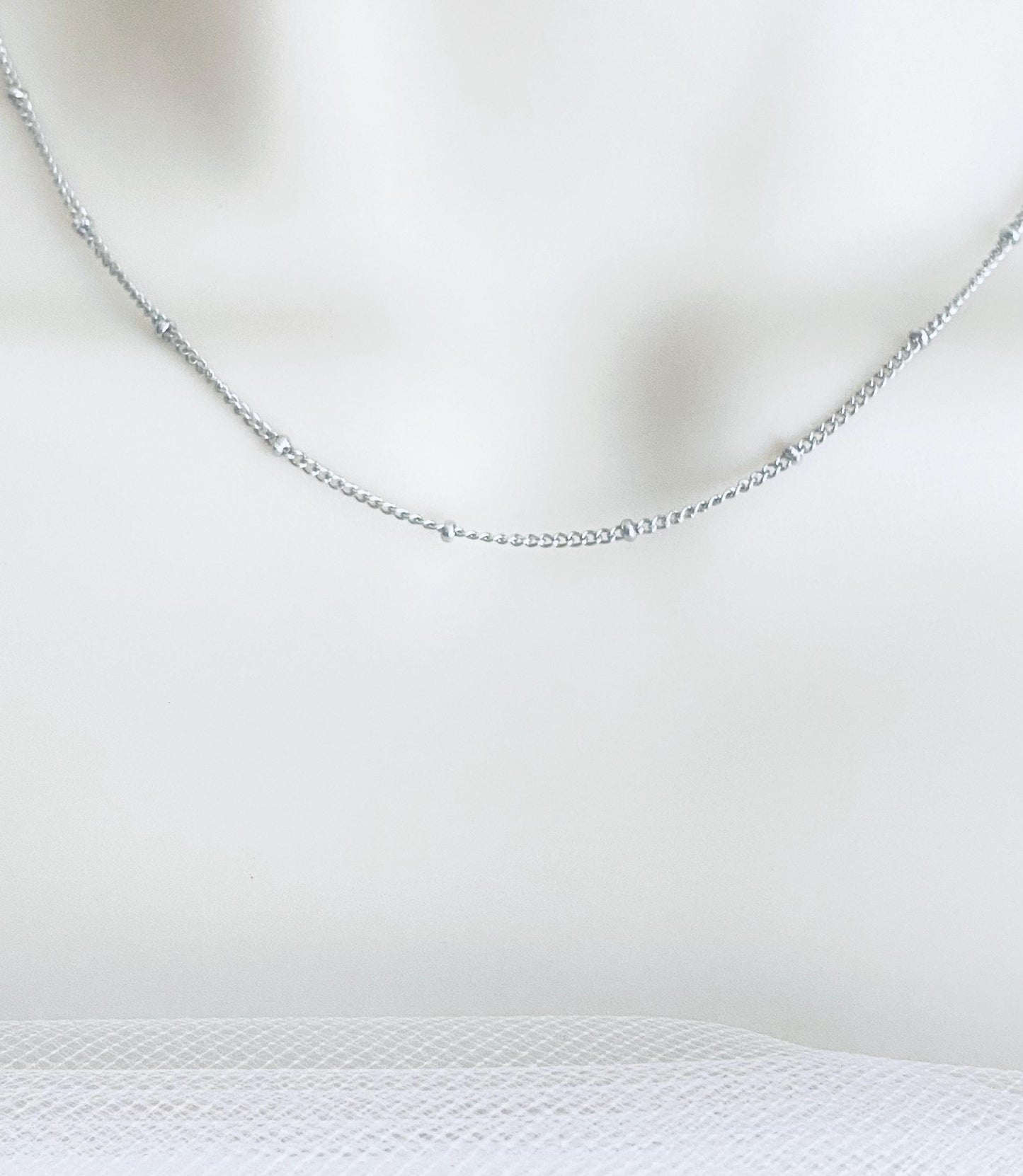 Minimalist Stainless Steel Satellite Chain Necklace
