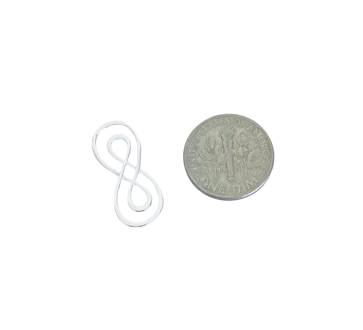 Double Infinity Charm • Sterling Silver • Gold over Silver • Rose Gold over Silver • Sold Individually