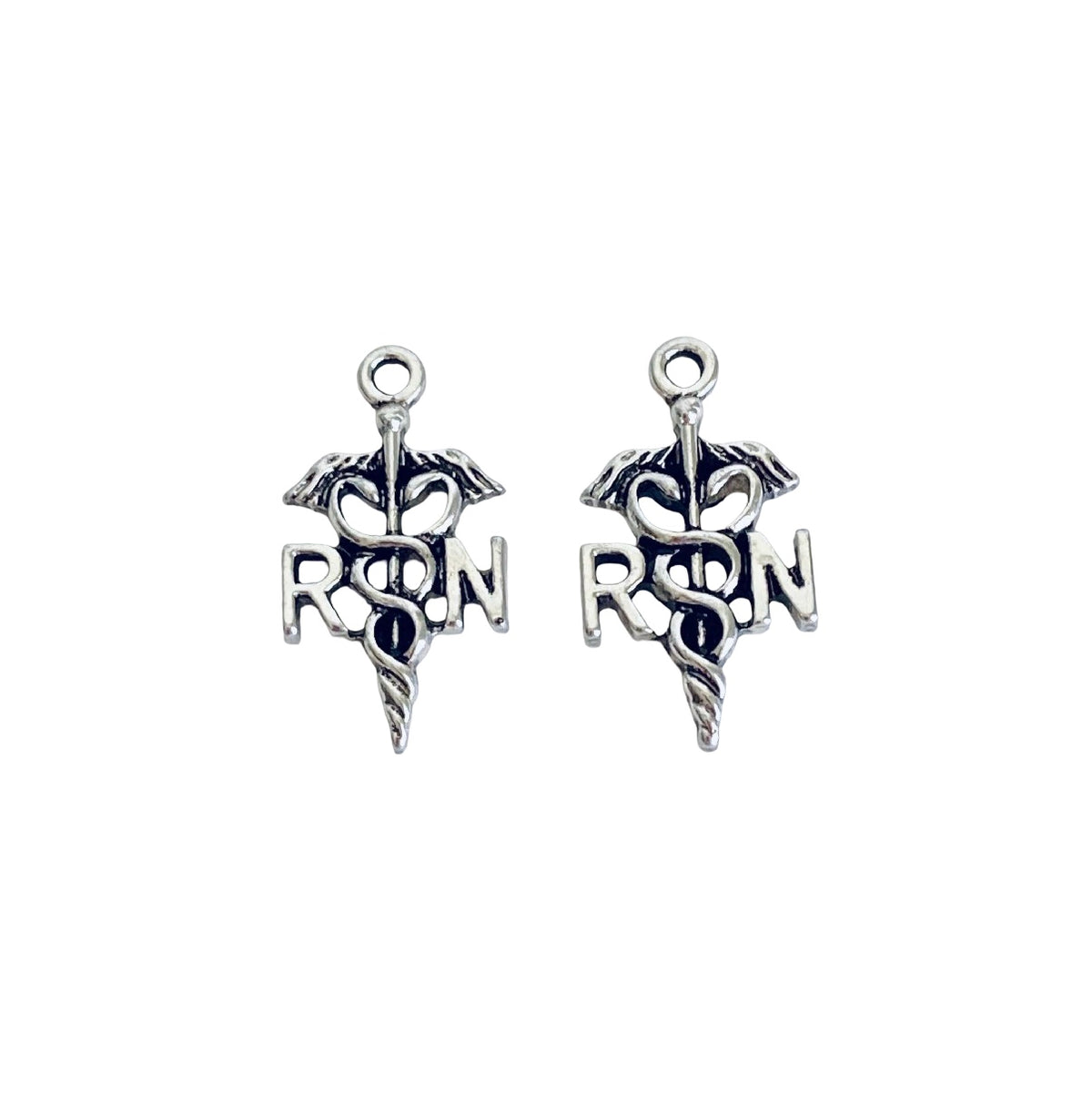 Base Metal Registered Nurse Charm