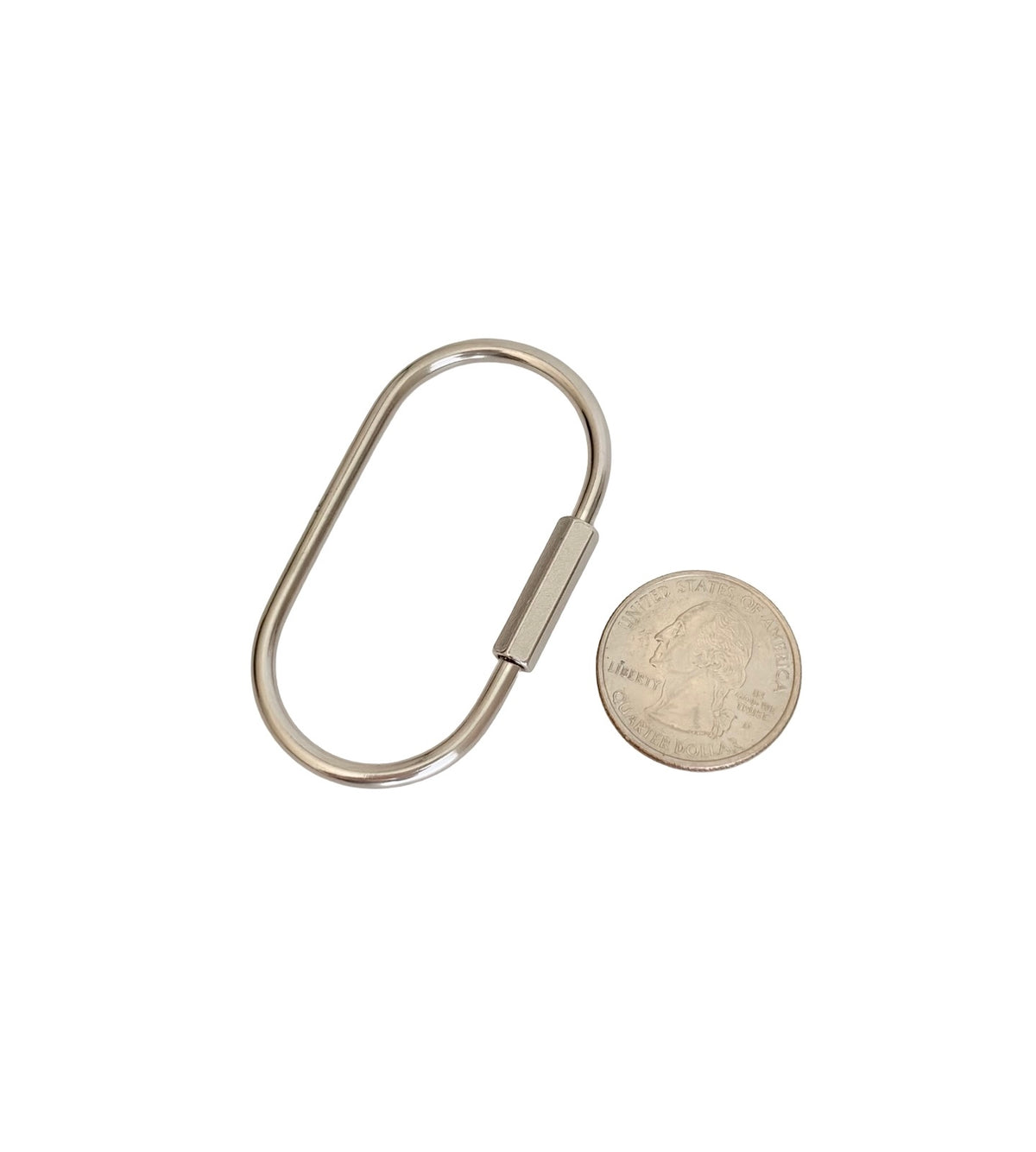 Large Stainless Steel Carabiner Clips • DIY Bag Charm & Keychain Hardware
