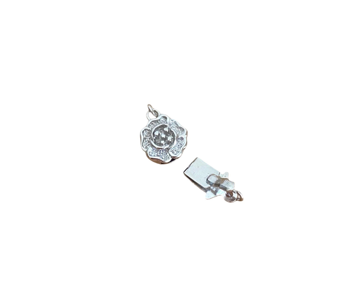 925 Sterling Silver Flower Clasp • Sold Individually