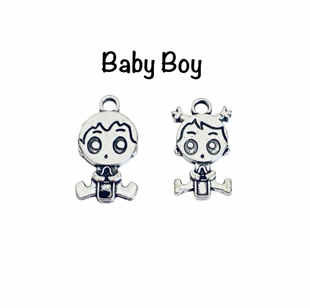Base Metal Baby Boy or Girl Charm