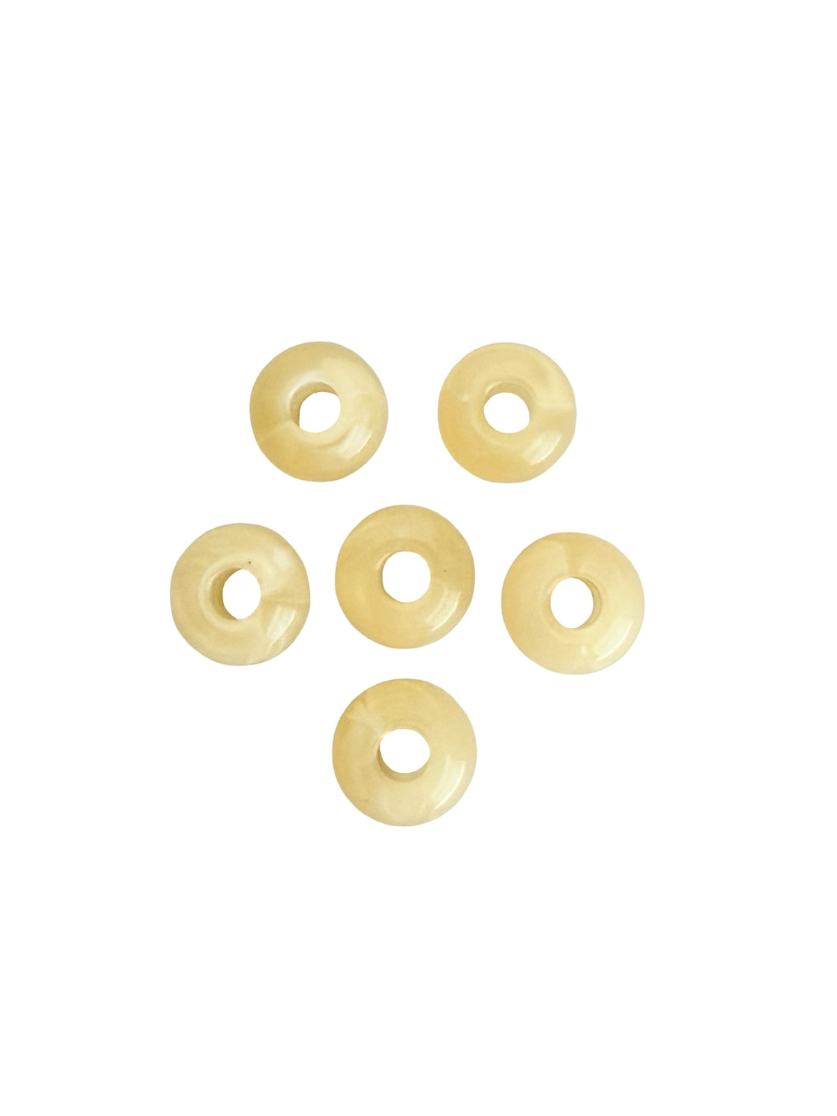 14mm Big Hole Acrylic Rondelle Beads • Assorted Color Donut-Shaped Beads for Jewelry Making