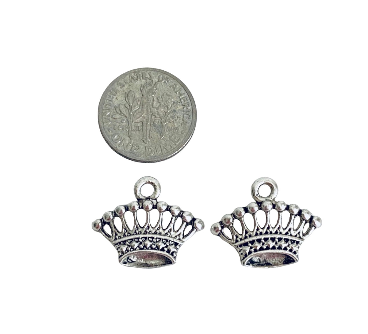 Base Metal Princess Tiara Charm