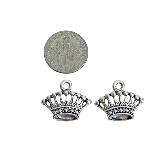 Base Metal Princess Tiara Charm