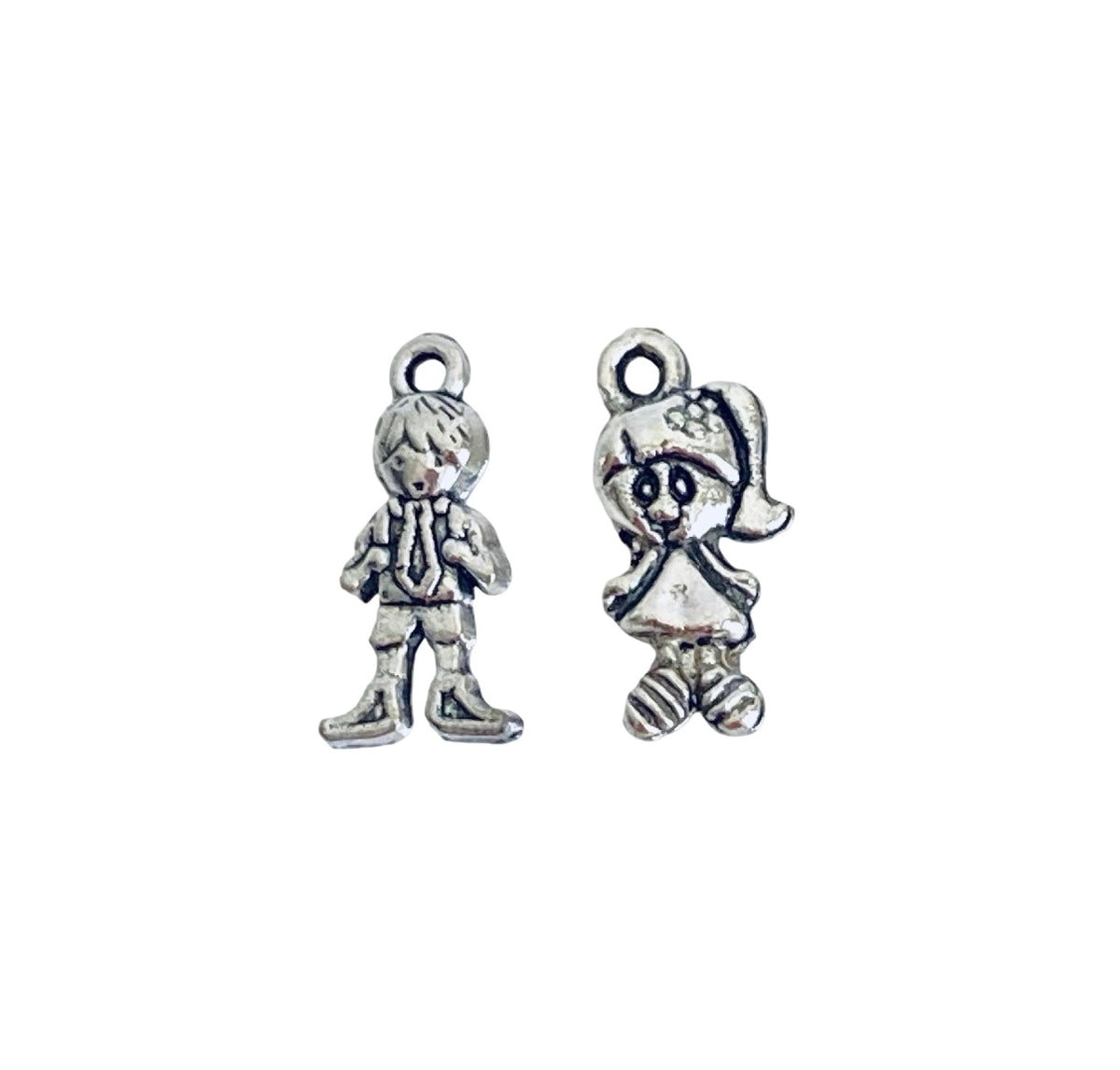 Base Metal Boy or Girl Charm
