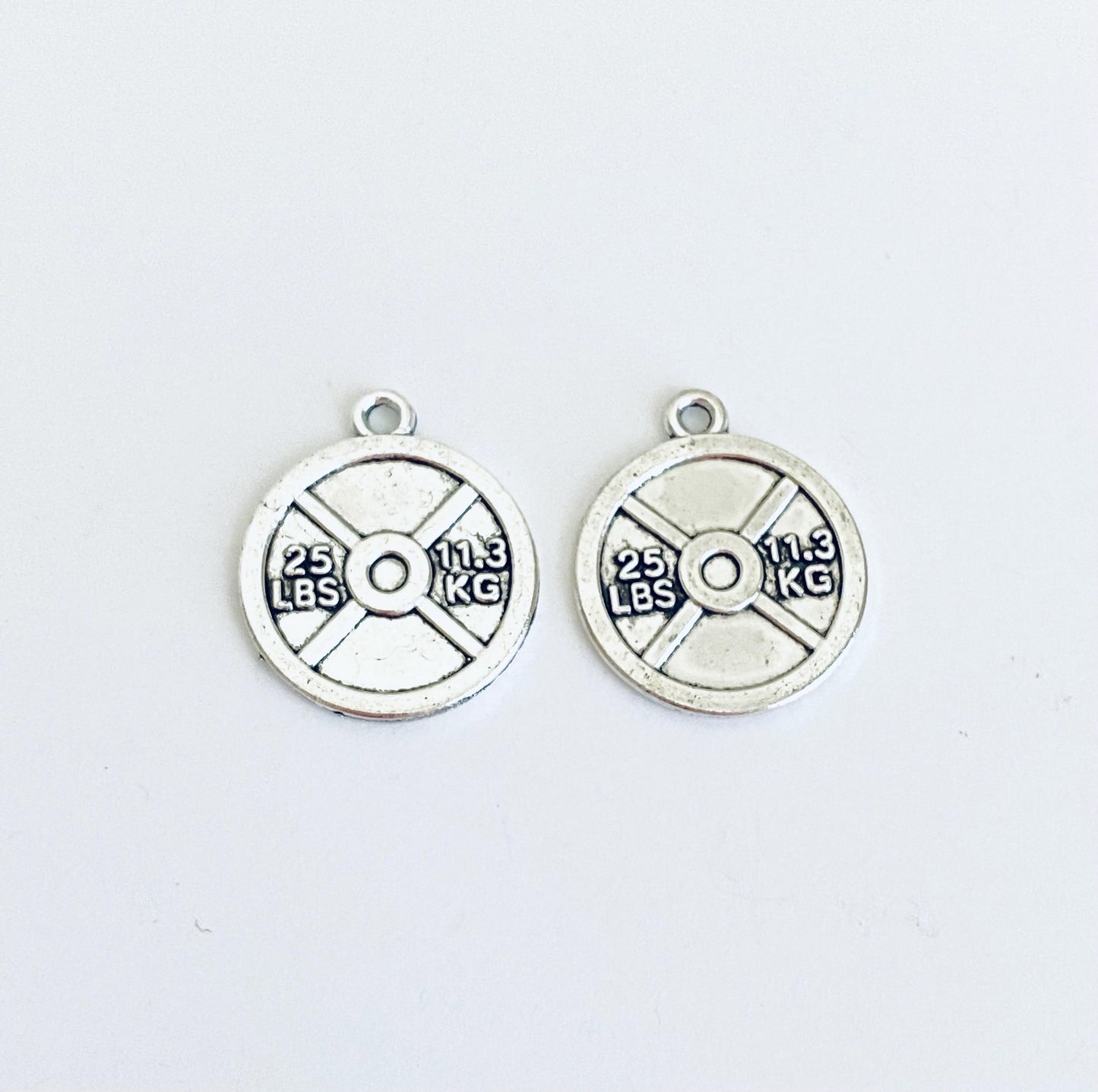 Dumbbell Plate Charm