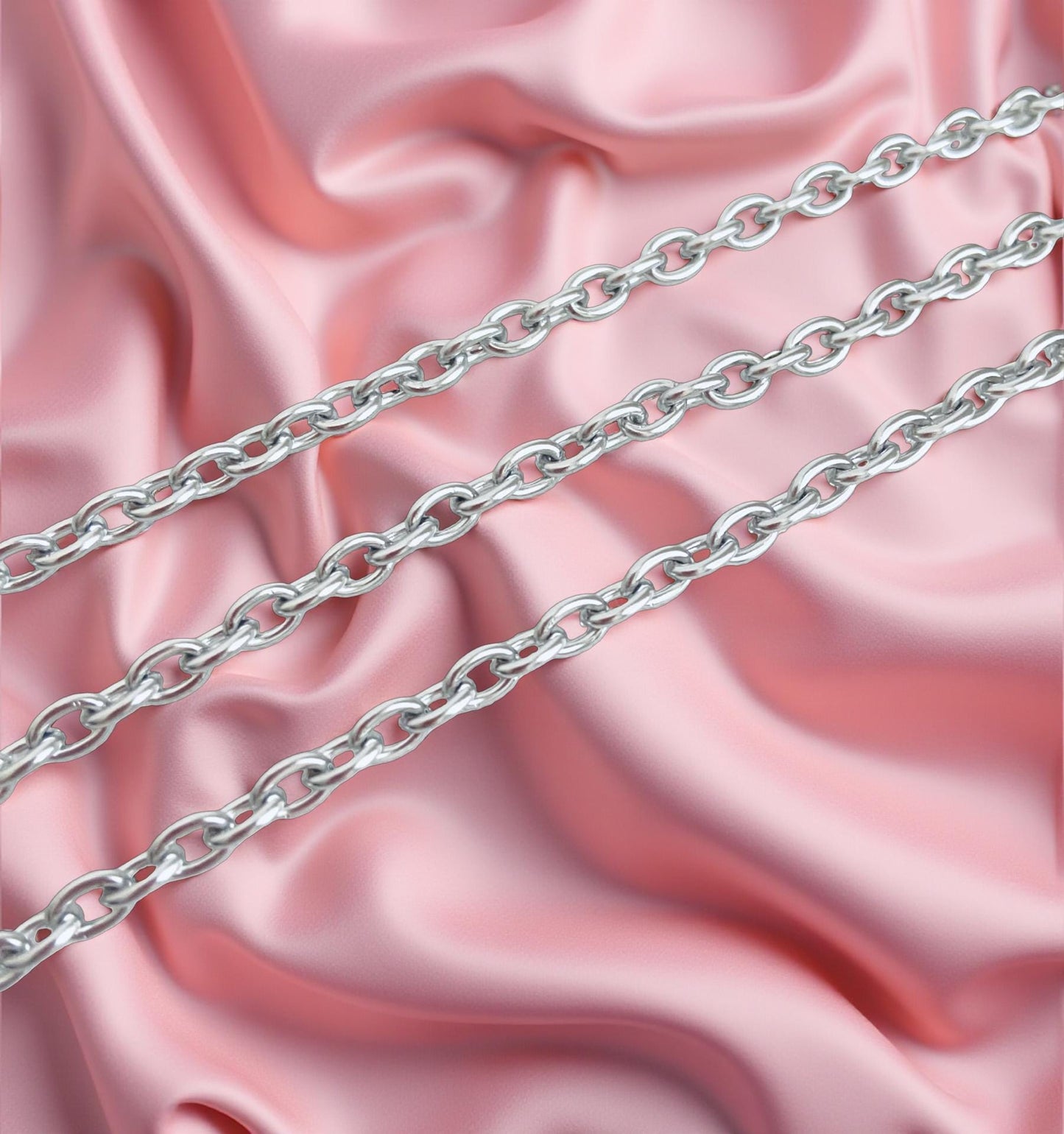 Stainless Steel Oval Chain (4.5x6mm)
