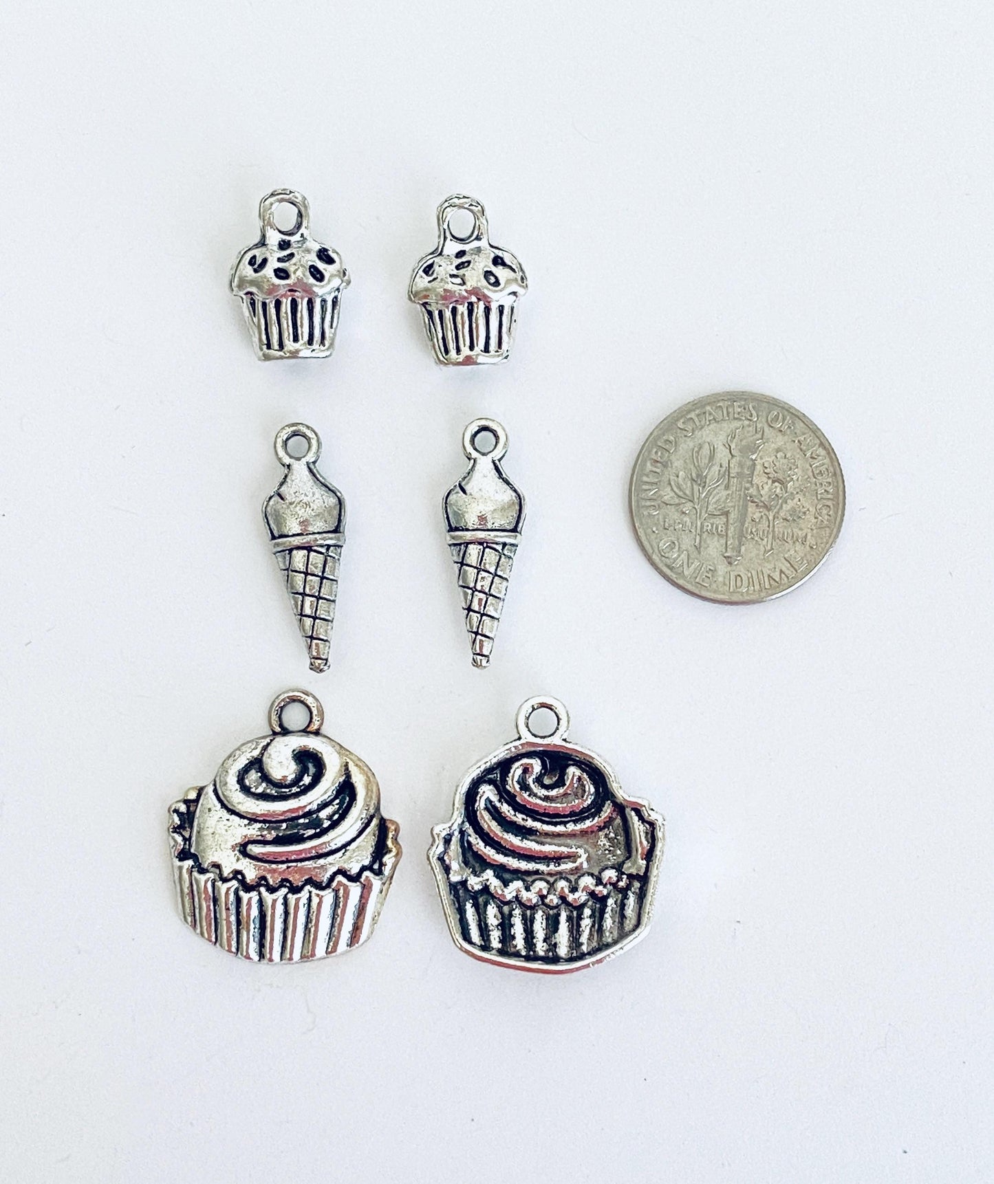 Base Metal Dessert Charm