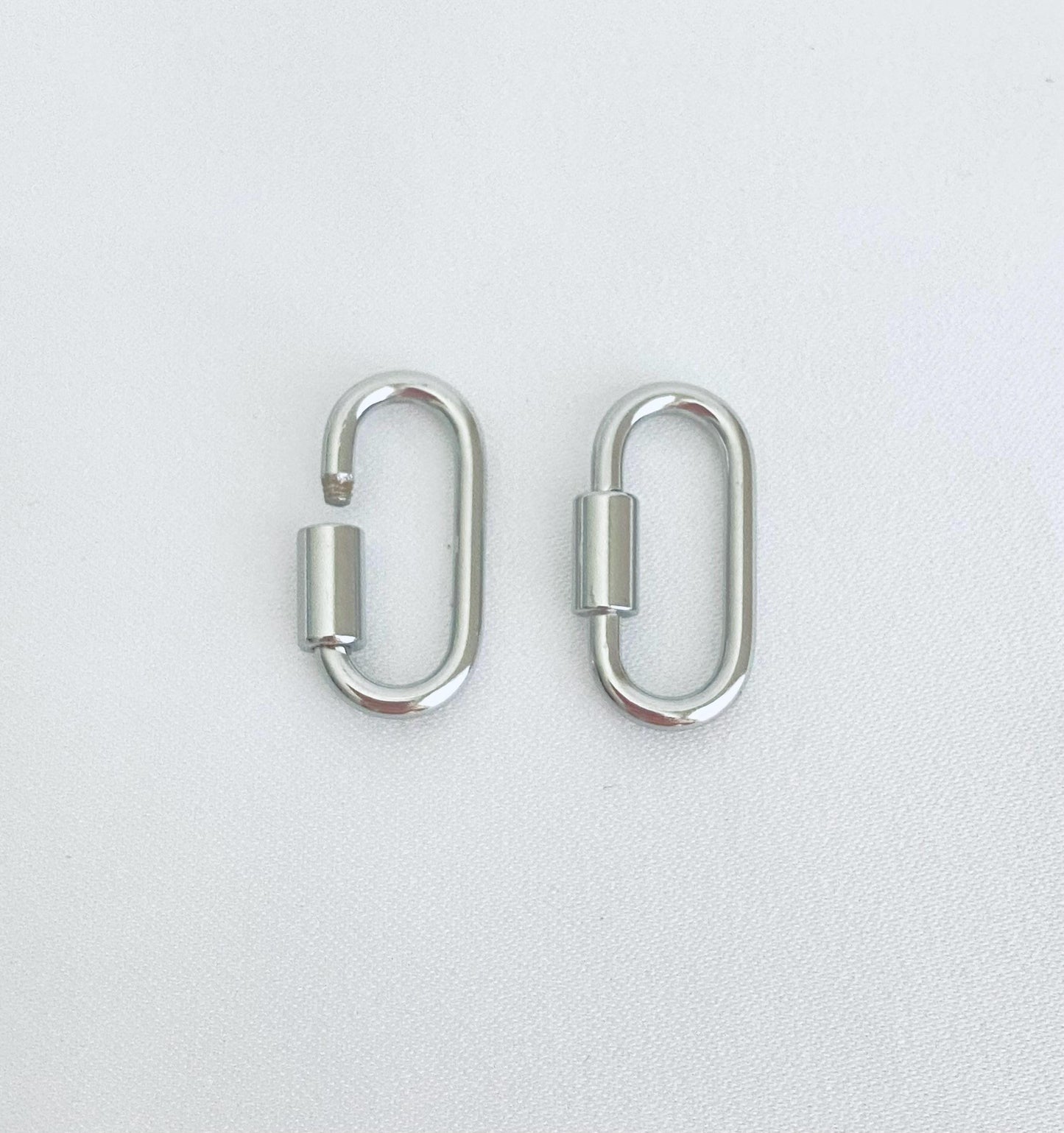 Stainless Steel Oblong Connector Clasp (10mm x 21mm)