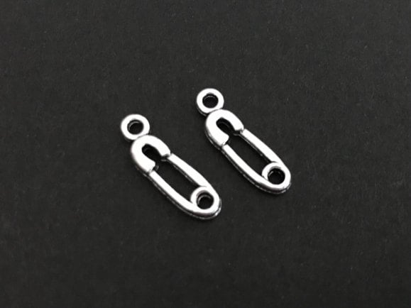 Small Safety Pin Charm