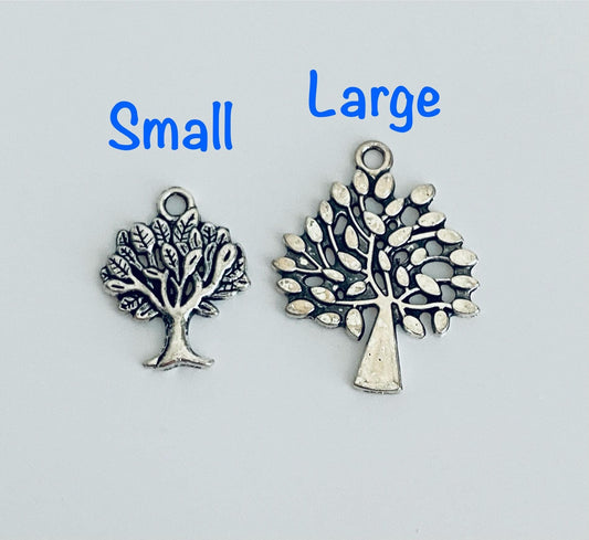 Base Metal Tree Charm