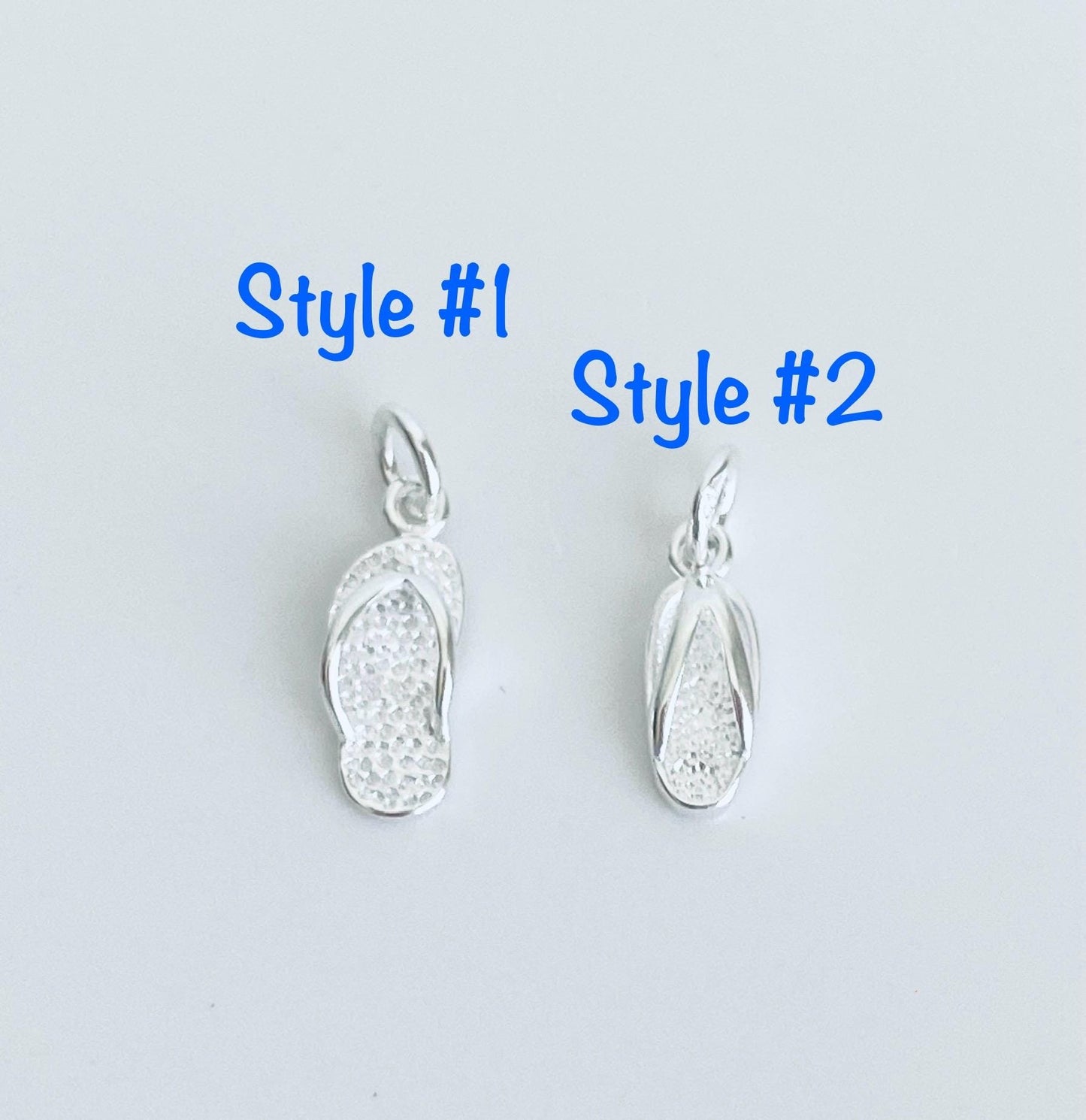 Sterling Silver Flip Flop Charm