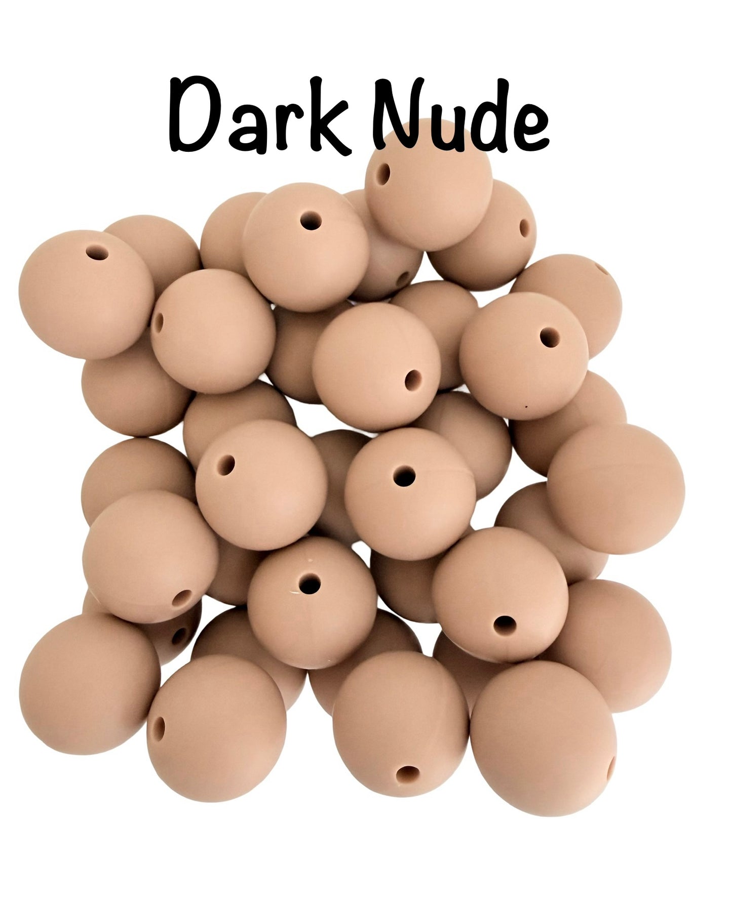 15mm Round Silicone Beads (Sold Individually)