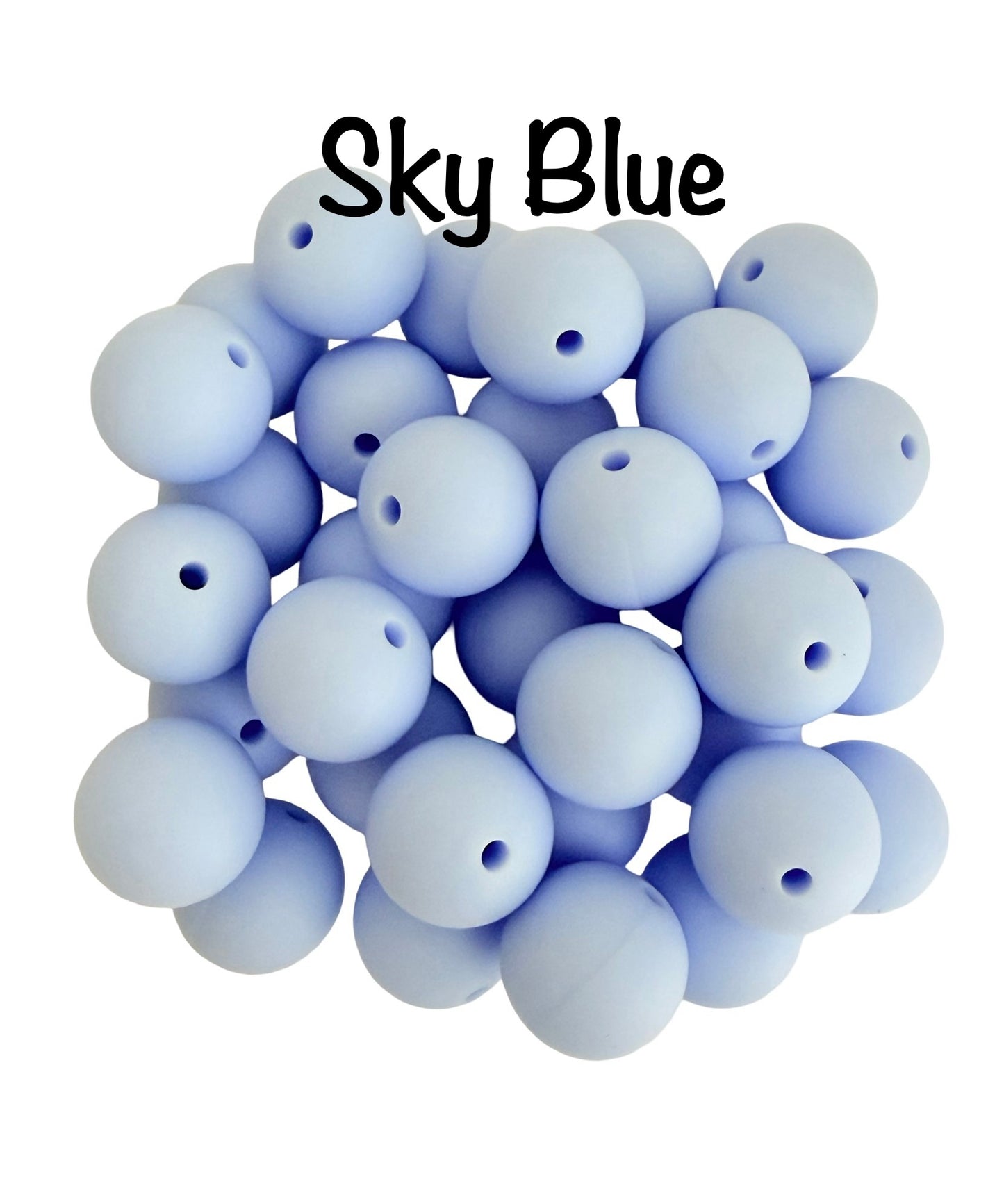 15mm Round Silicone Beads (Sold Individually)