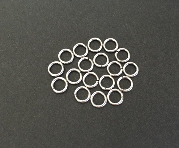 Thick Stainless Steel Jump Rings (6mm)