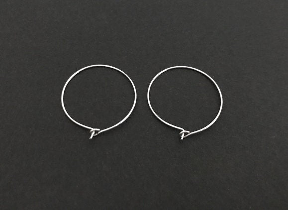 Stainless Steel Wine Charm Hoop (25mm)