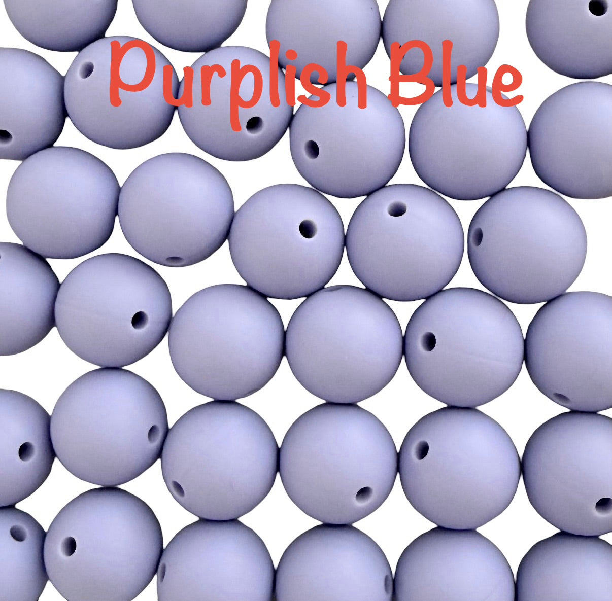 15mm Round Silicone Beads (Sold Individually)