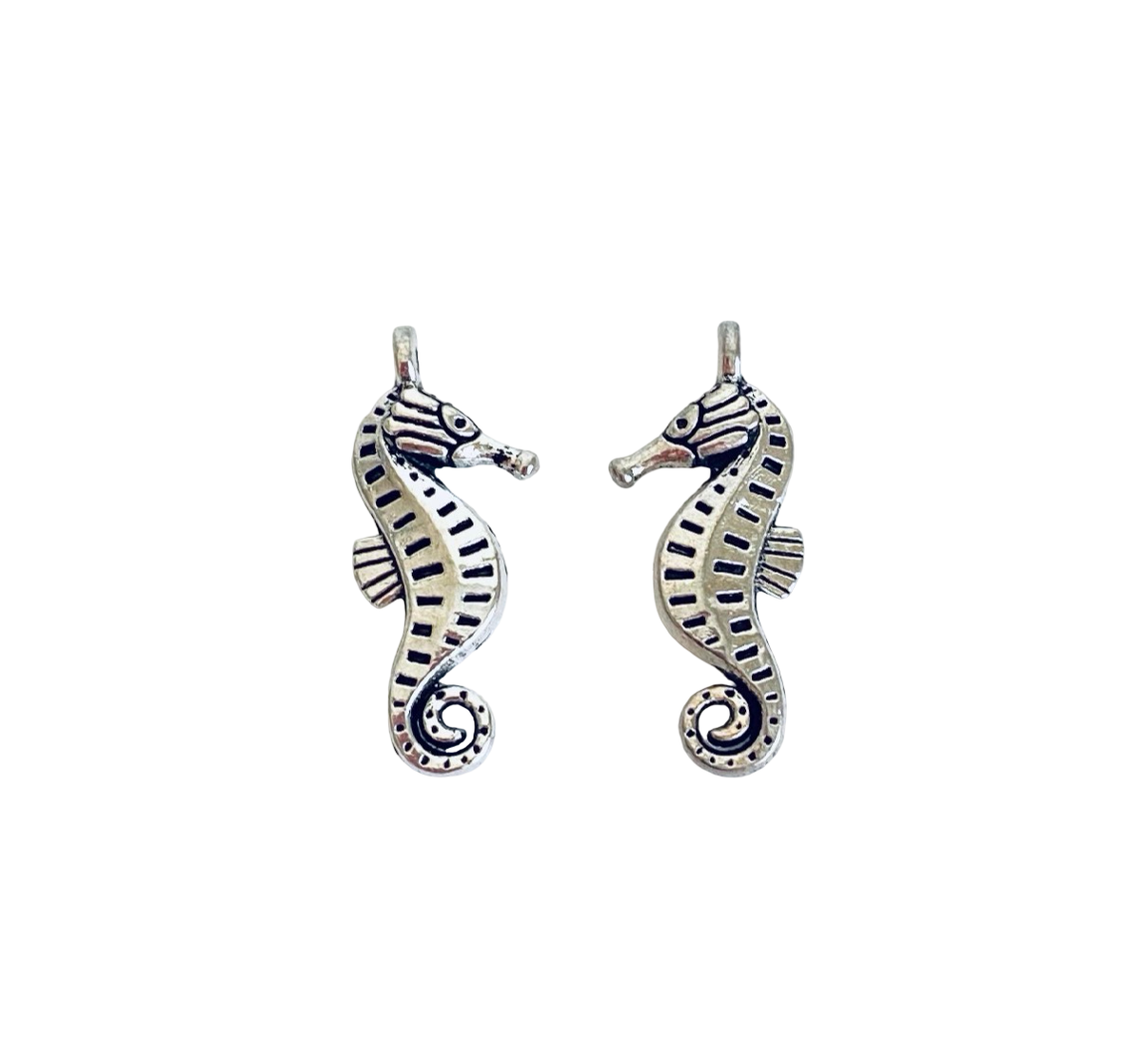 Base Metal Seahorse Charm
