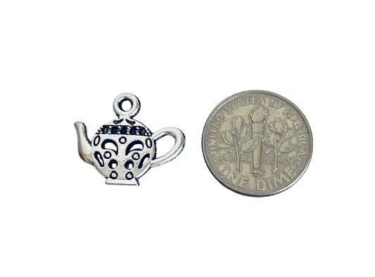 Base Metal Small Tea Pot Charm