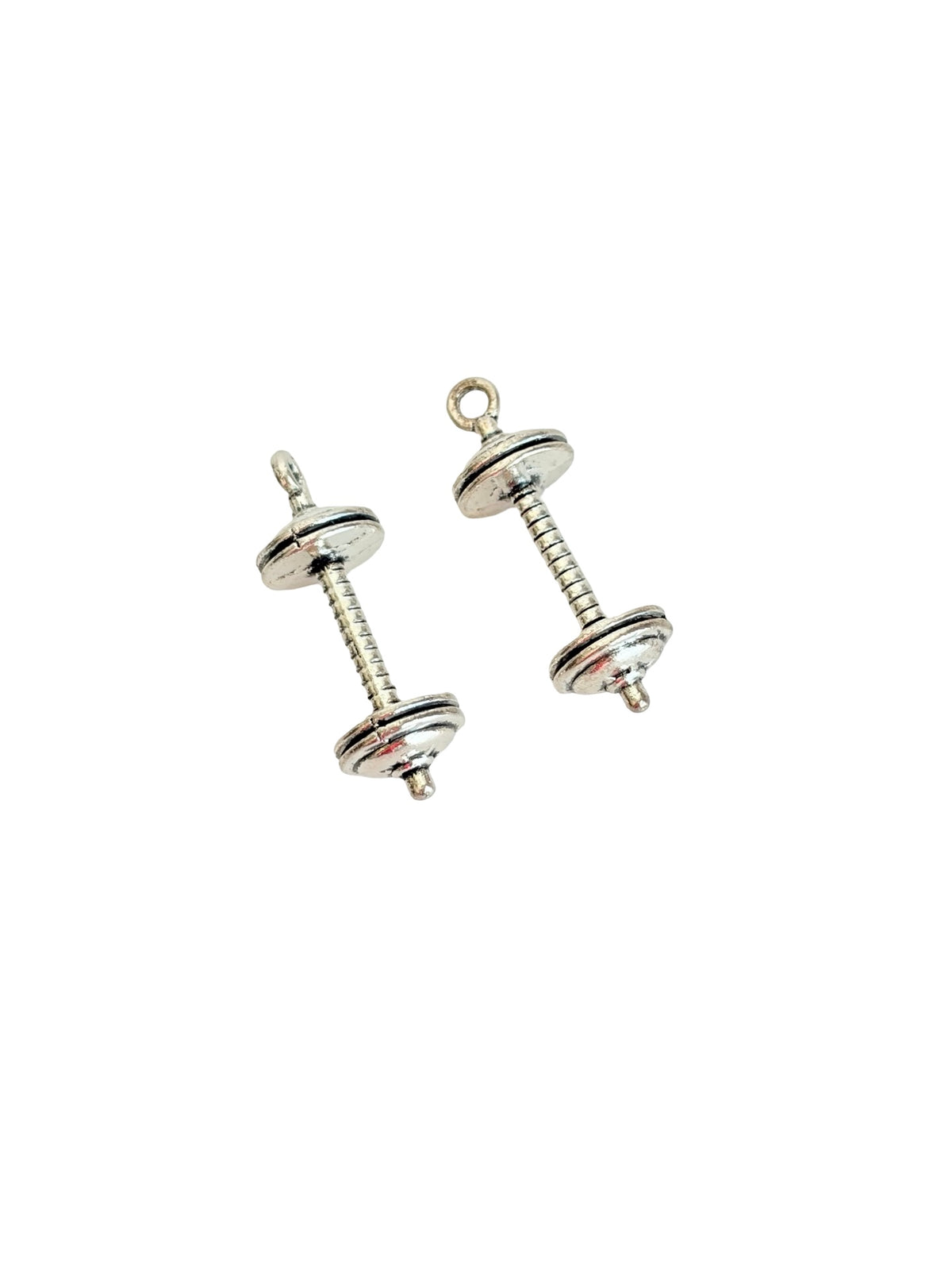 Base Metal Large Dumbbell Charm